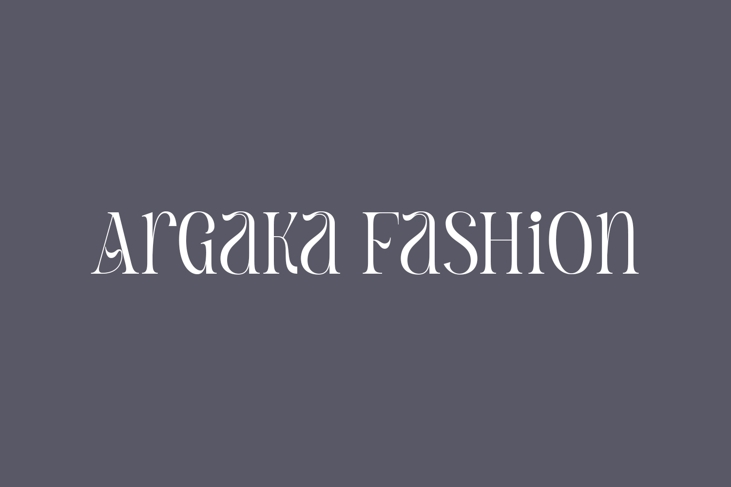 Argaka Fashion Free Font