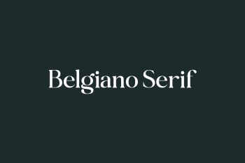 Belgiano Serif Free Font