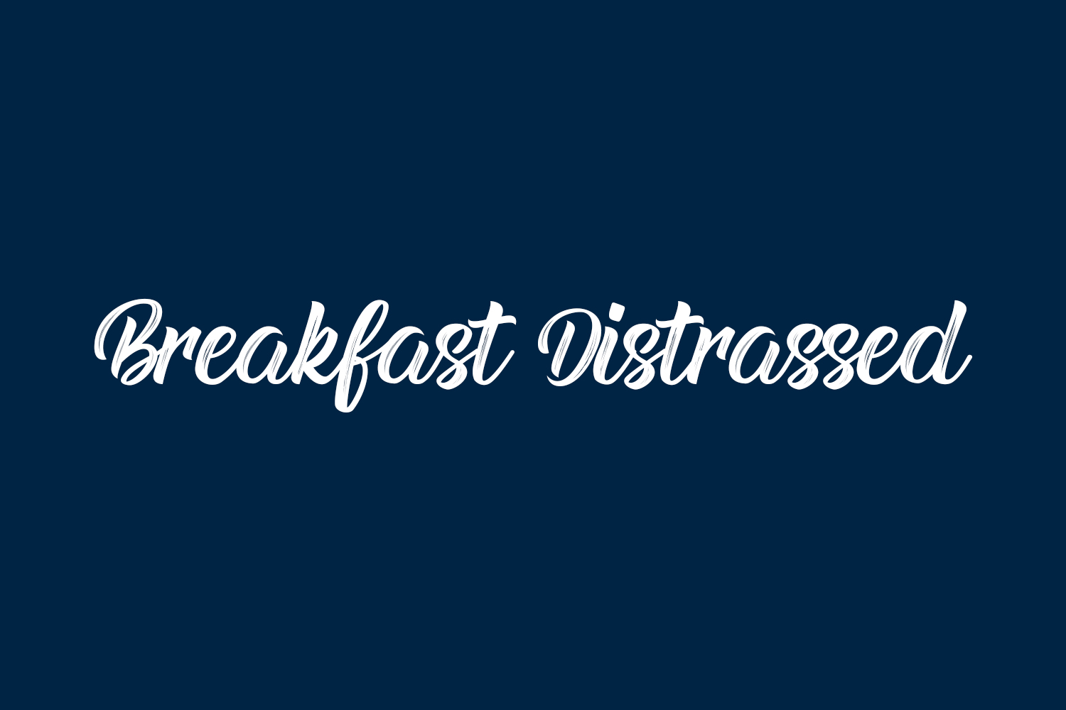 Breakfast Distrassed Free Font