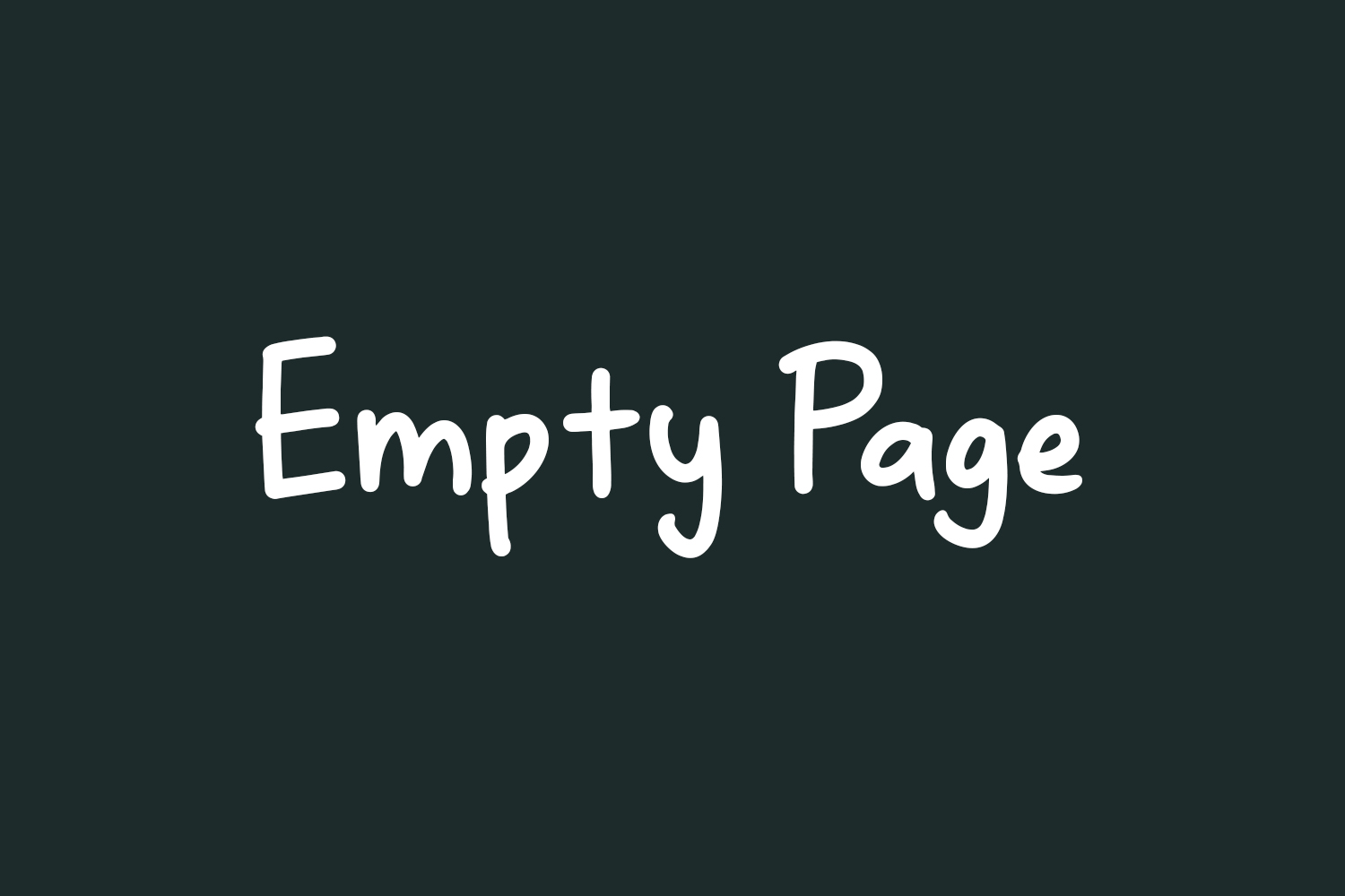 Empty Page Free Fony
