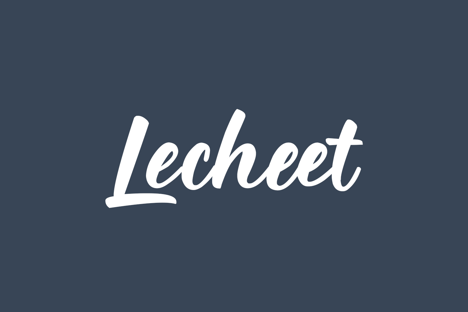 Lecheet Free Font