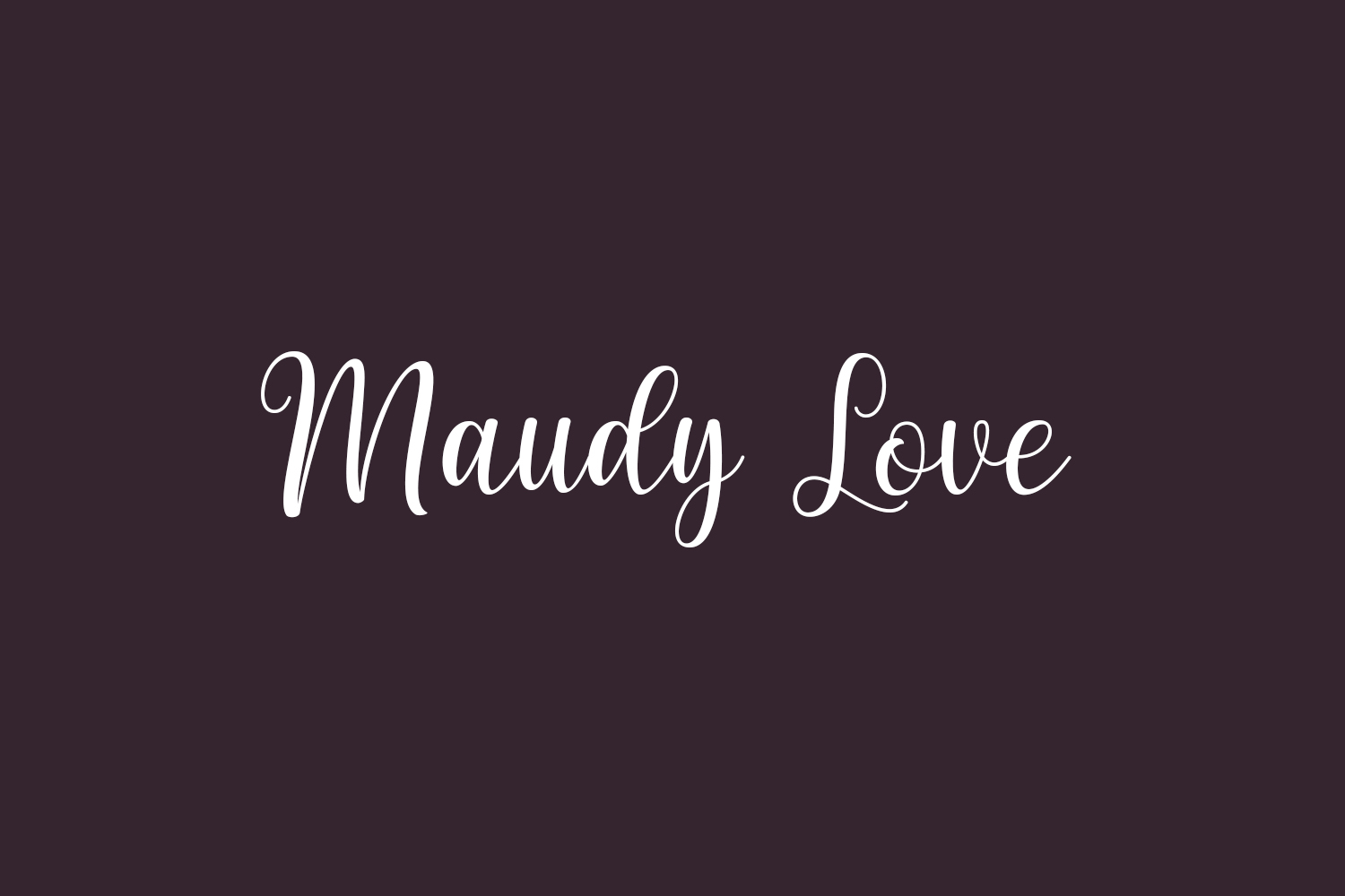 Maudy Love Free Font