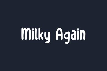 Milky Again Free Font