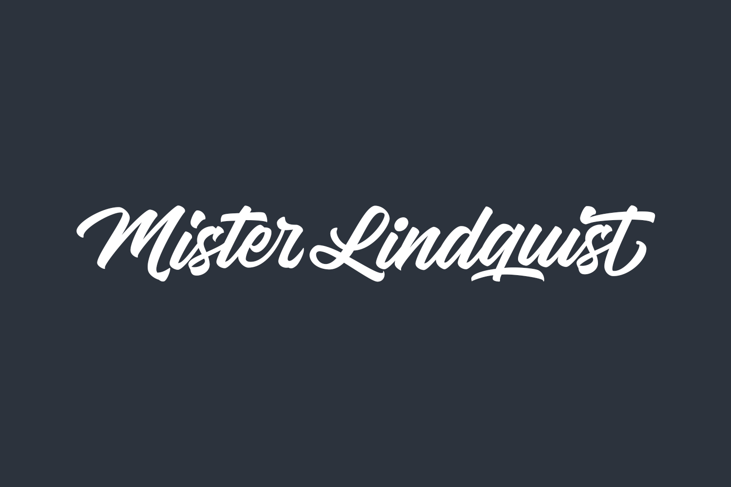 Mister Lindquist Free Font