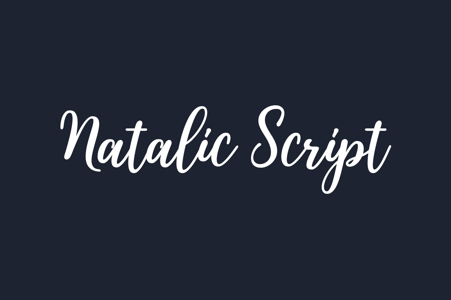 Natalic Script Free Font