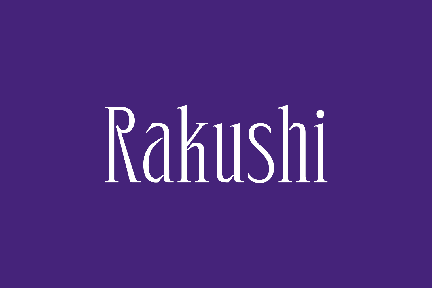 Rakushi Free Font