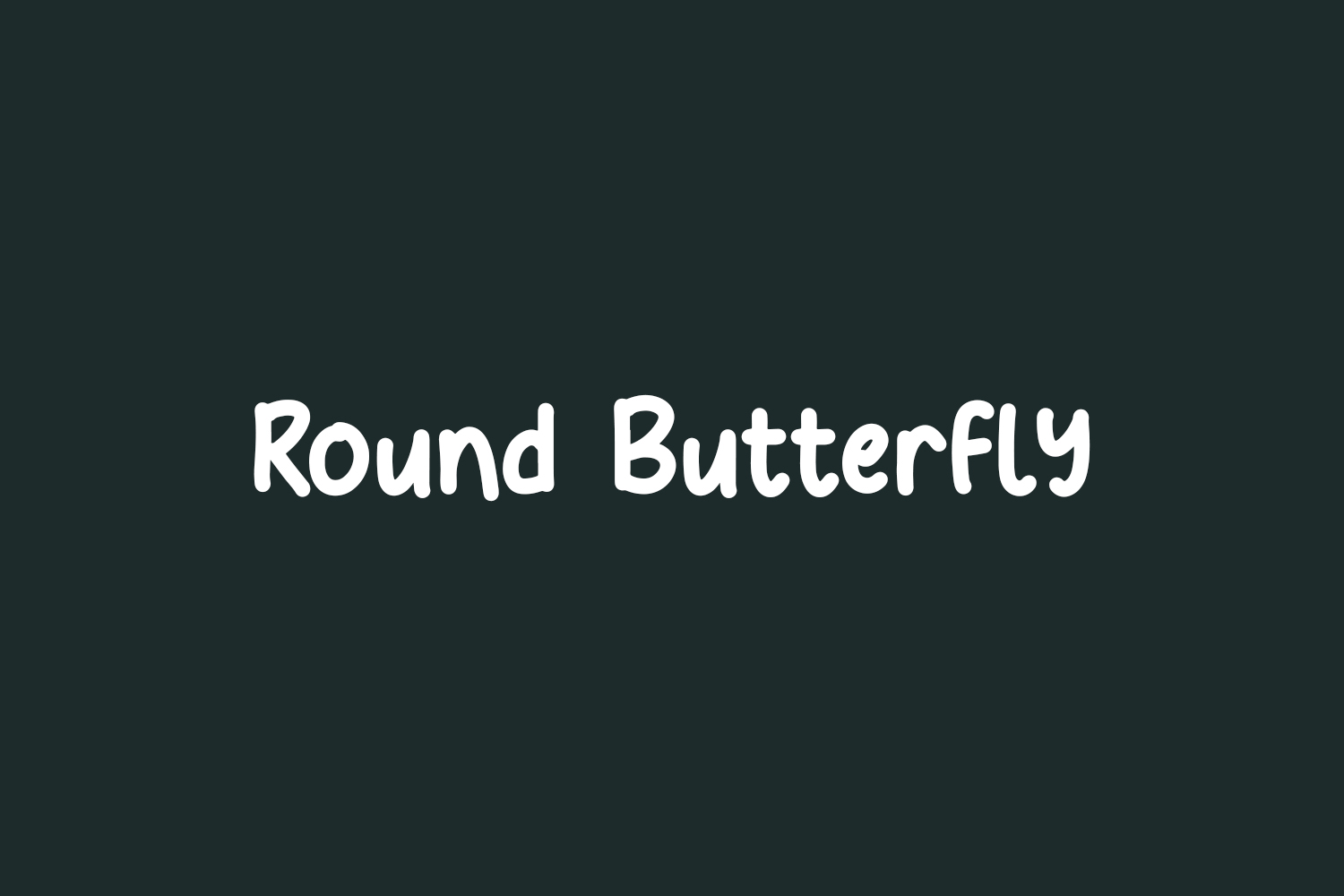 Round Butterfly Free Font