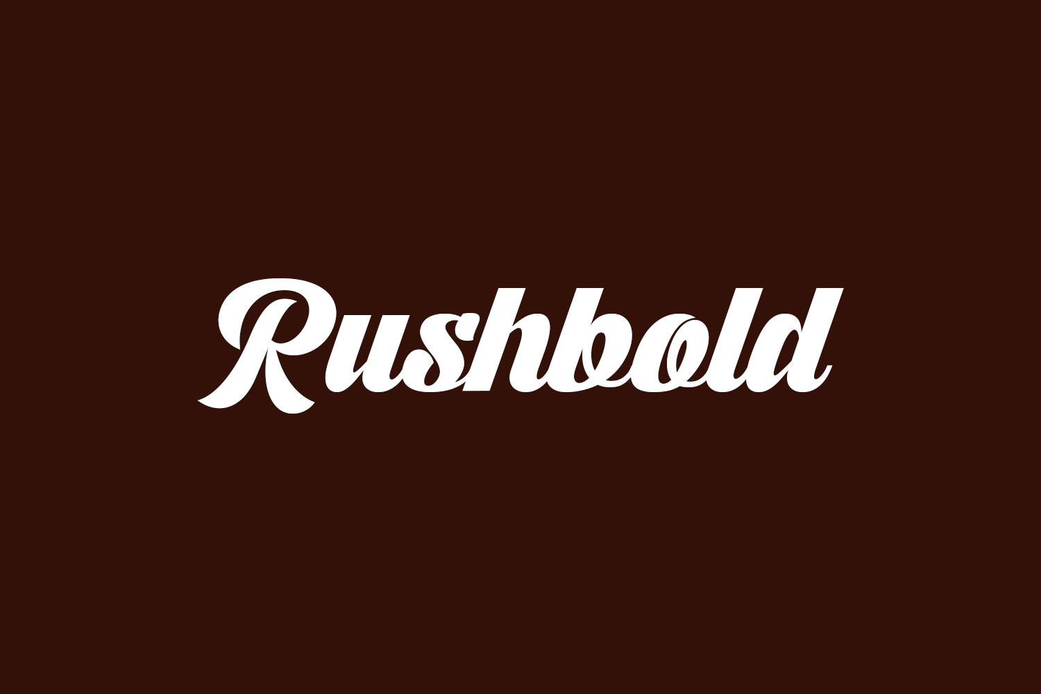 Rushbold Free Font
