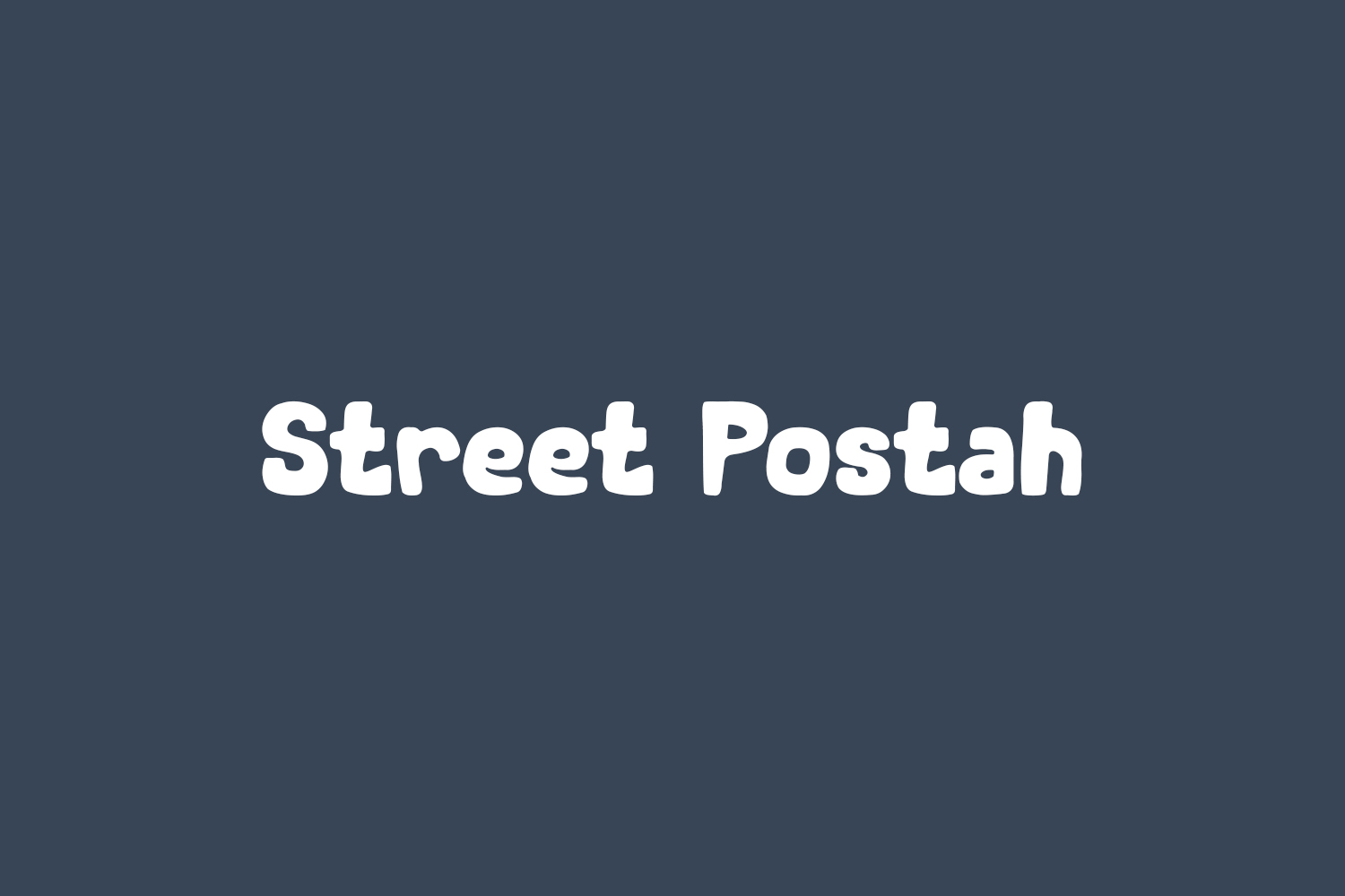 Street Postah Free Font