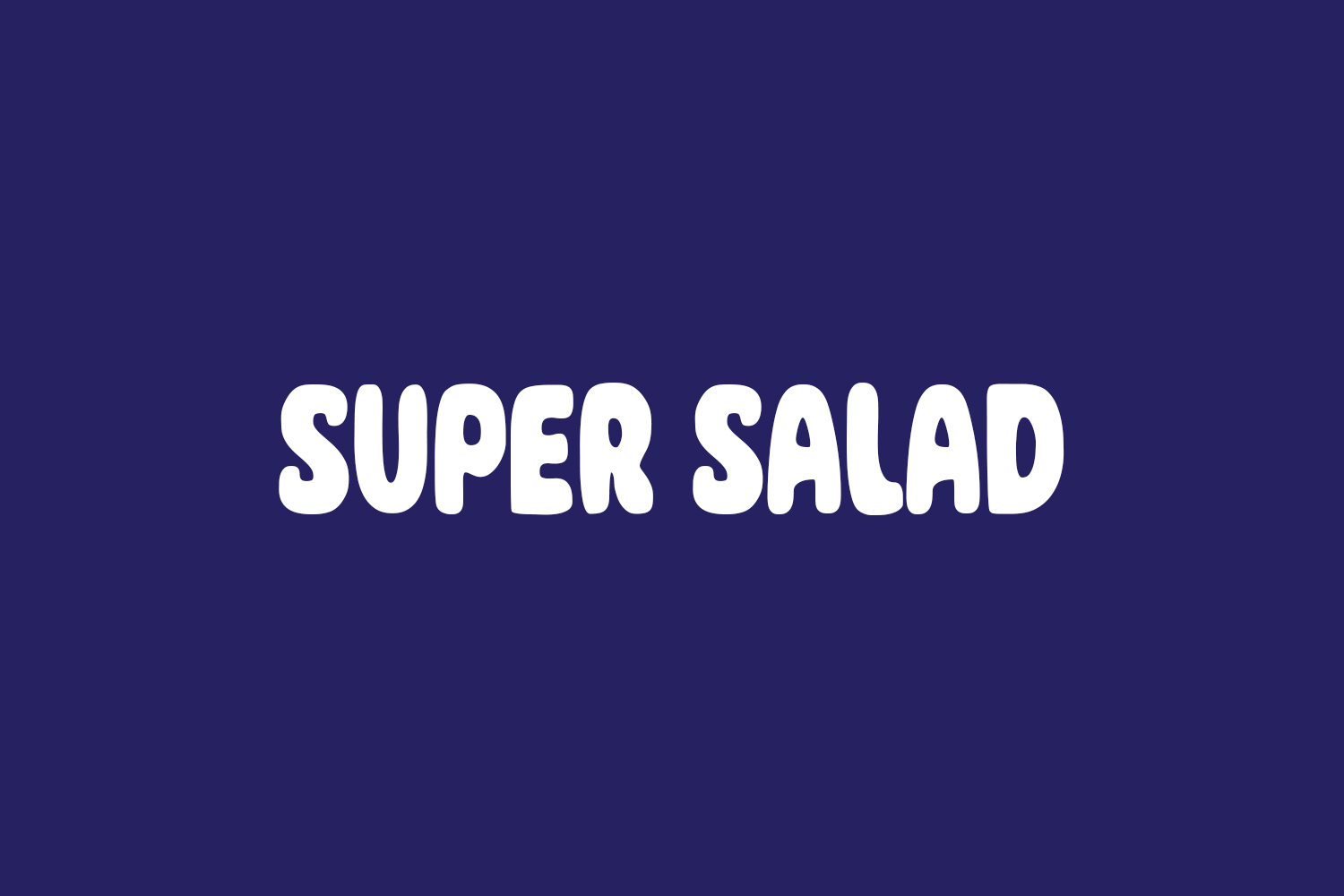 Super Salad Free Font