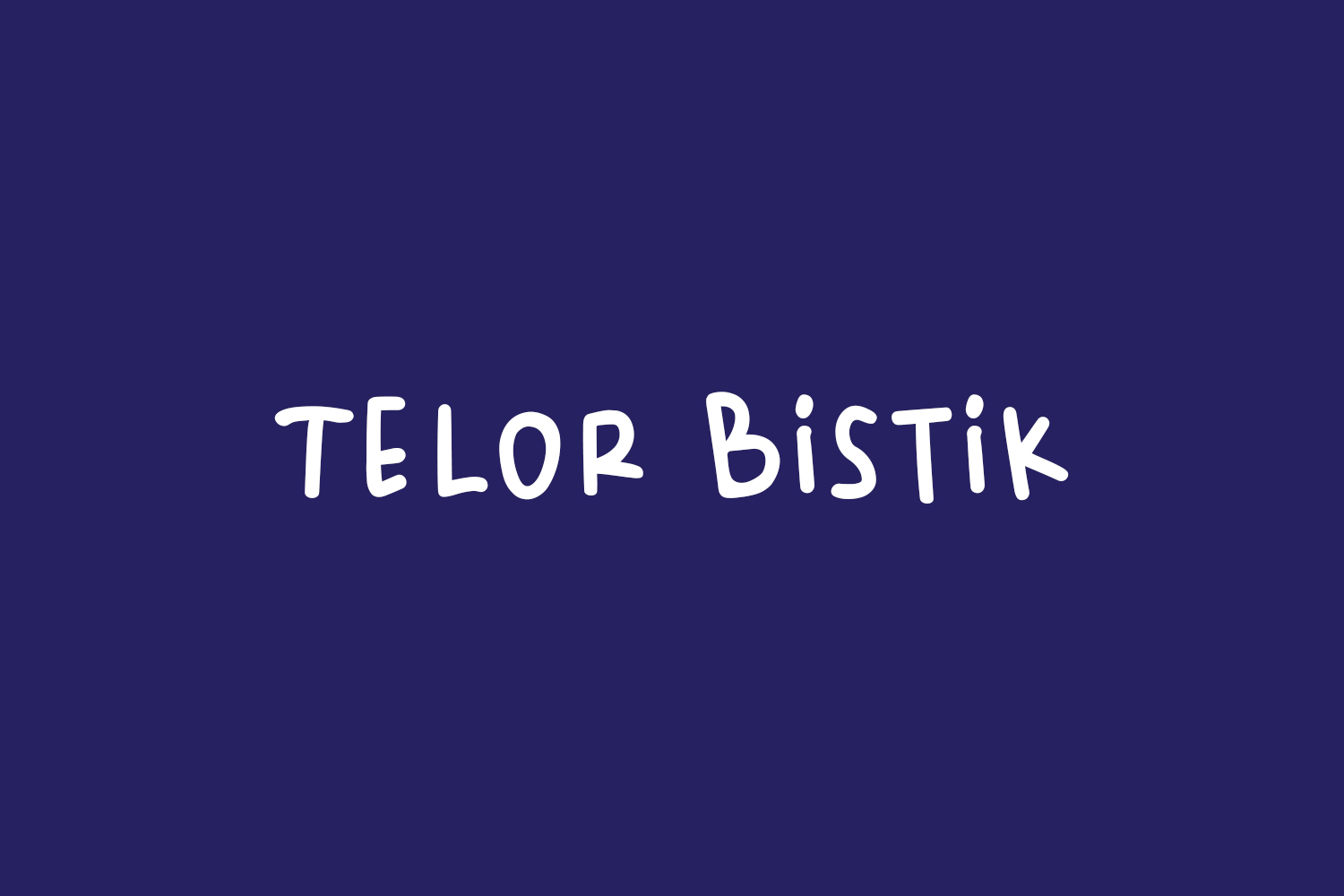 Telor Bistik Free Font