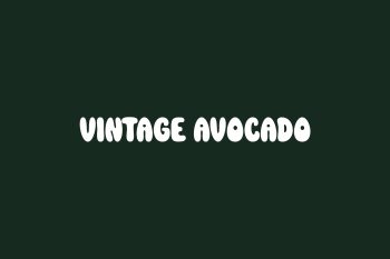 Vintage Avocado Free Font
