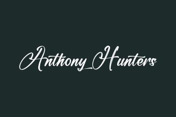 Anthony Hunters Free Font