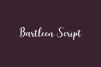 Bartleen Script Free Font