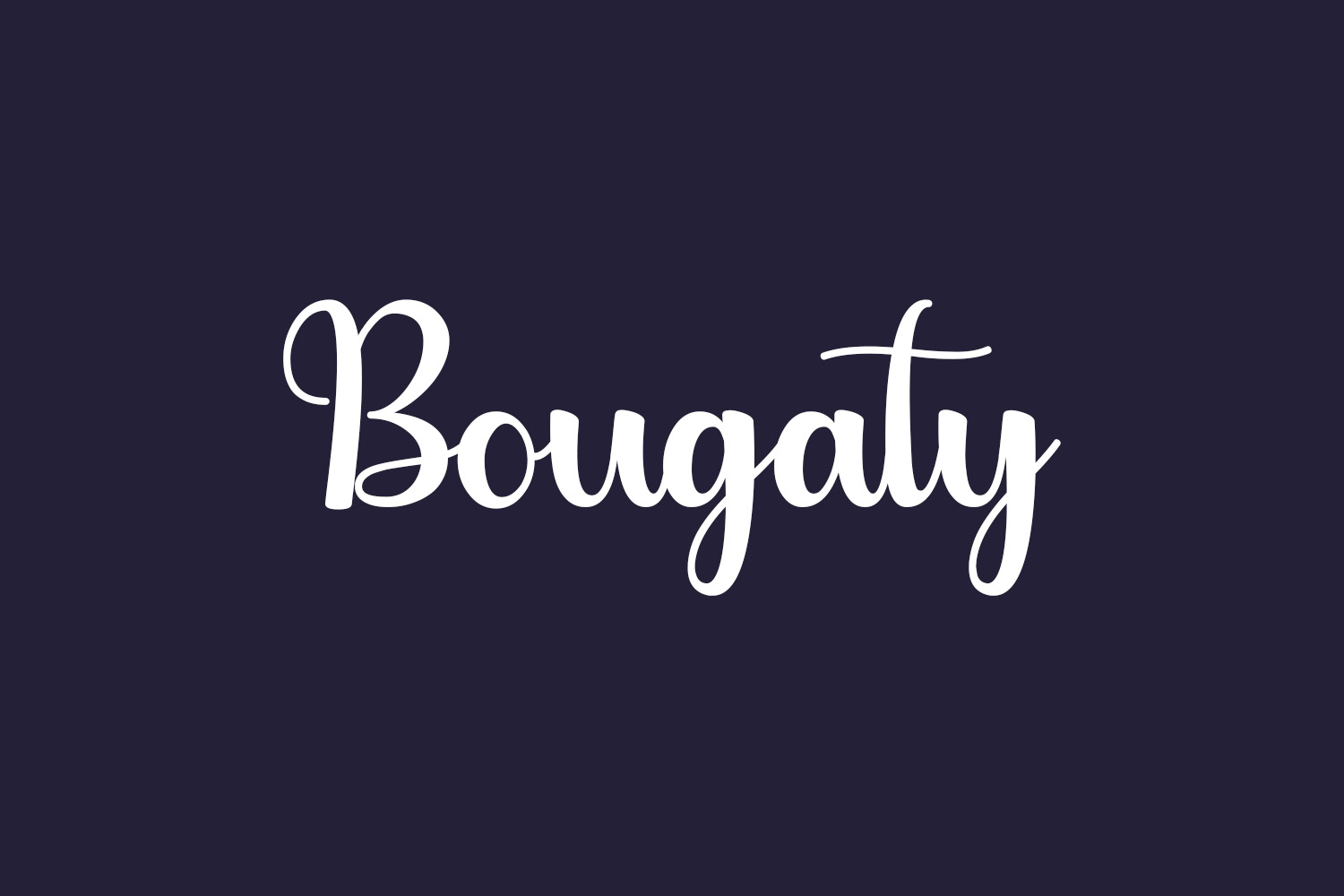Bougaty Free Font