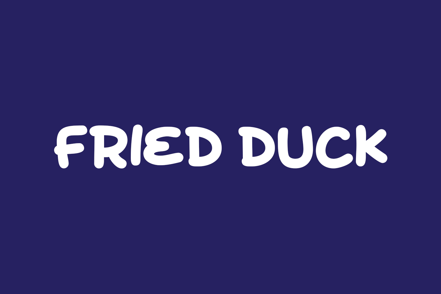 Fried Duck Free Font