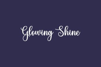 Glowing Shine Free Font