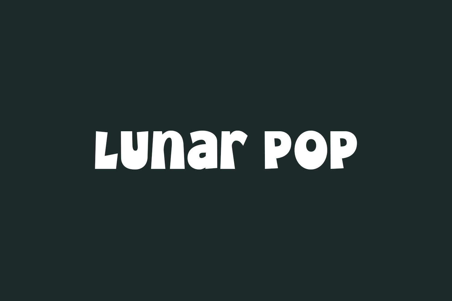 Lunar Pop Free Font