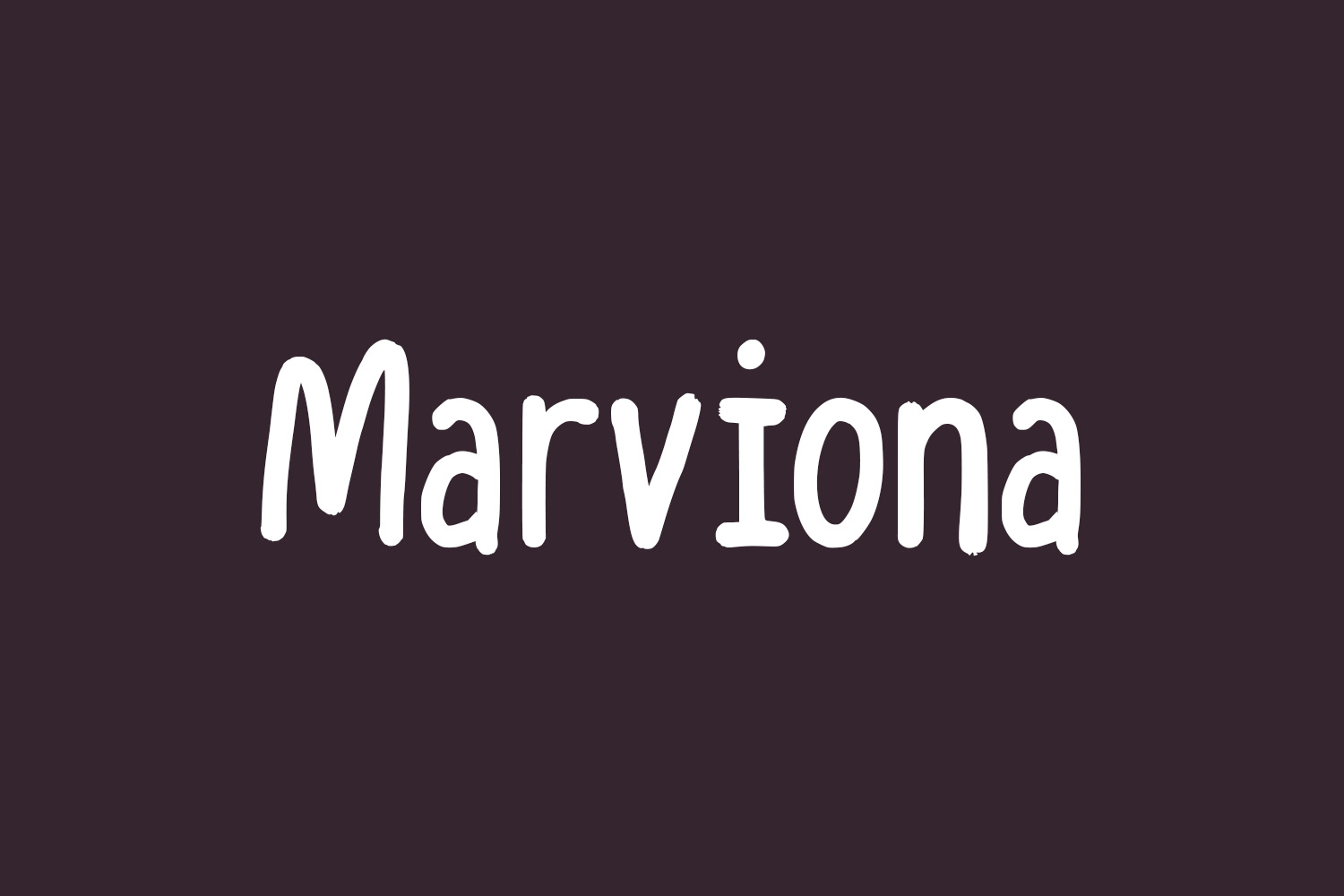 Marviona Free Font