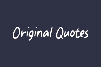 Original Quotes Free Font