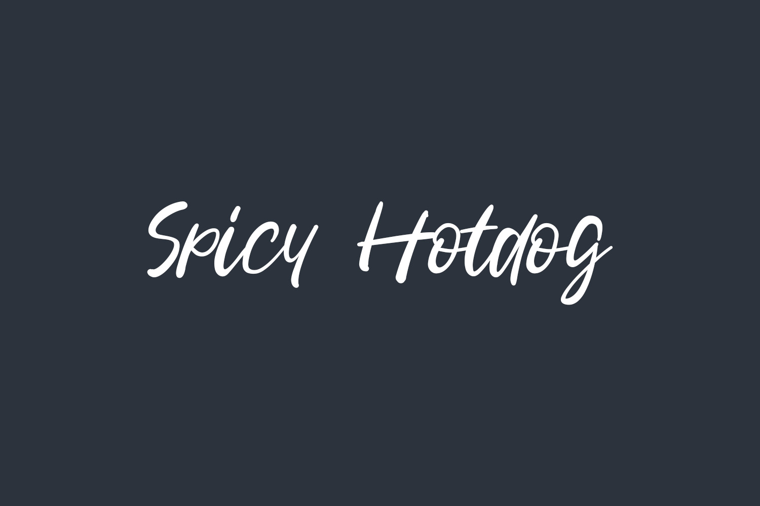 Spicy Hotdog Free Font