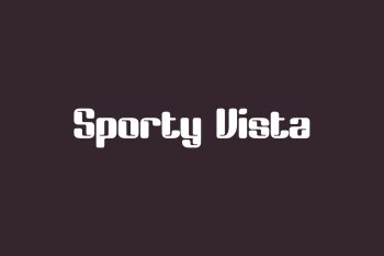 Sporty Vista Free Font
