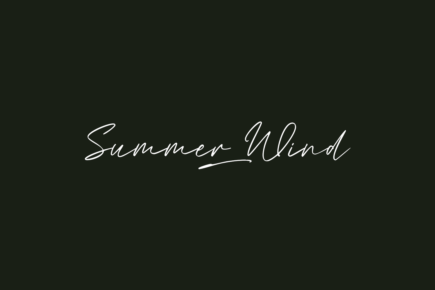 Summer Wind Free Font