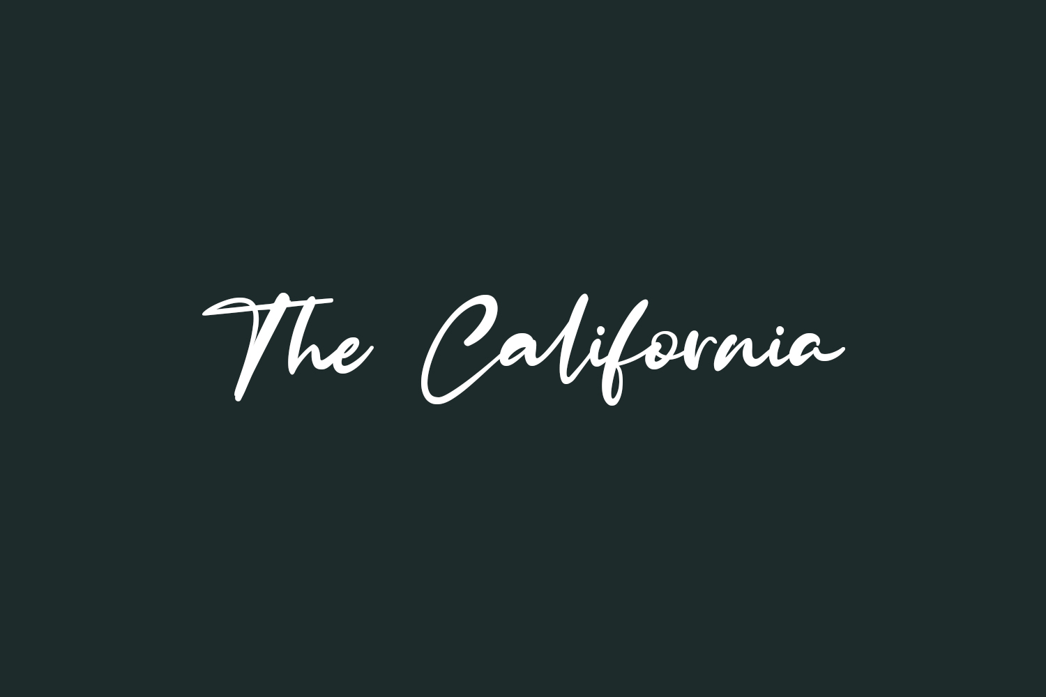 The California Font