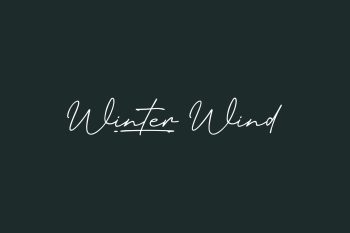 Winter Wind Free Font