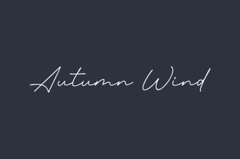 Autumn Wind Free Font