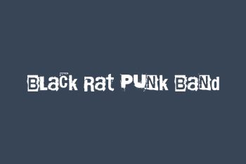 Black Rat Punk Band Free Font