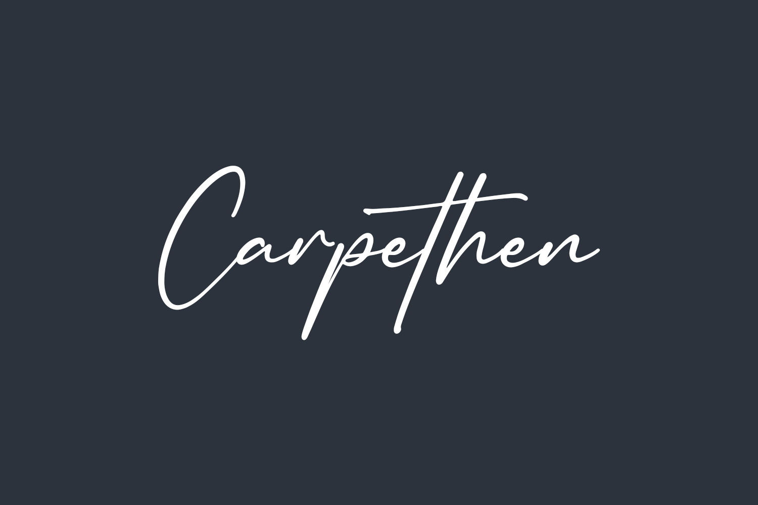 Carpethen Free Font