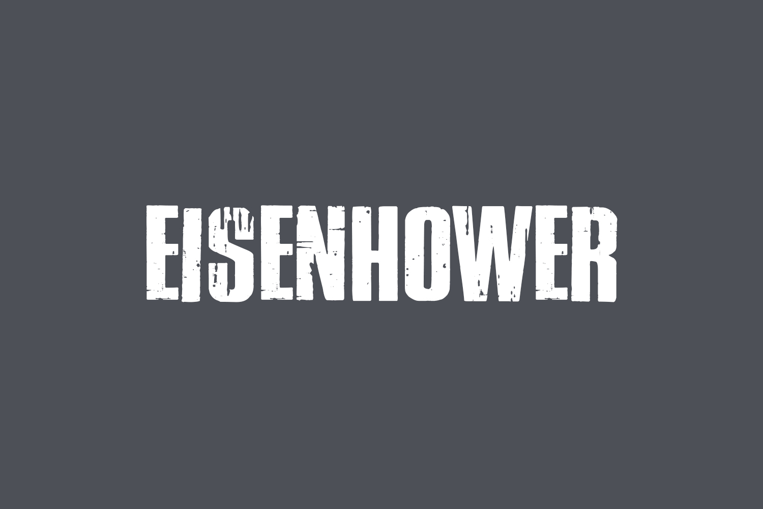 Eisenhower Free Font