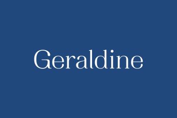 Geraldine Free Font