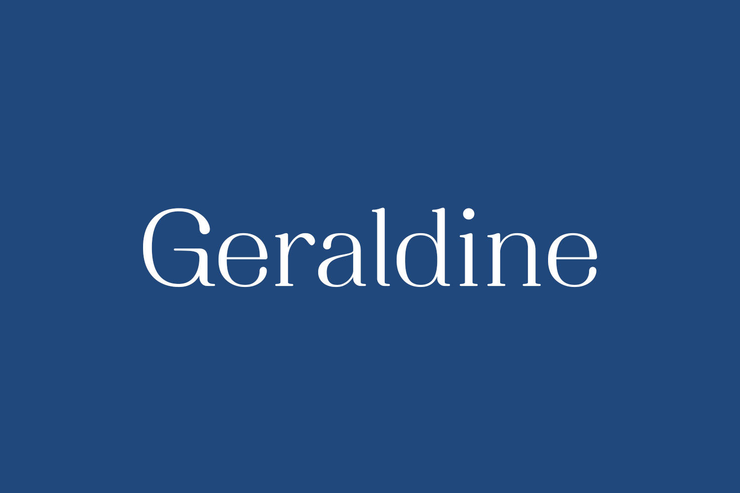 Geraldine Fonts Shmonts