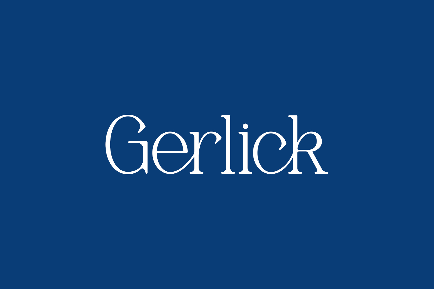 Gerlick Free Font