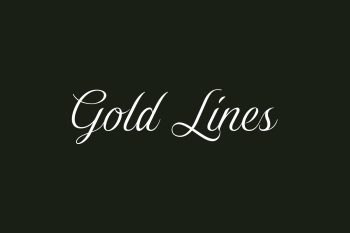 Gold Lines Free Font