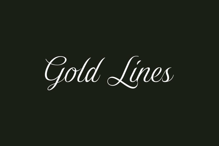 Gold Lines | Fonts Shmonts
