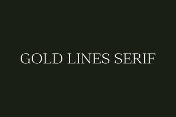 Gold Lines Serif Free Font