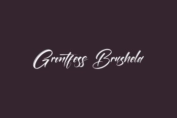 Grontfess Brushela Free Font