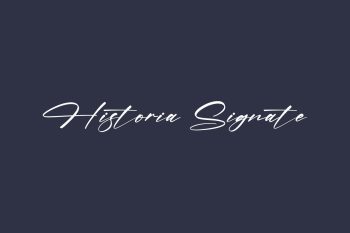 Historia Signate Free Font