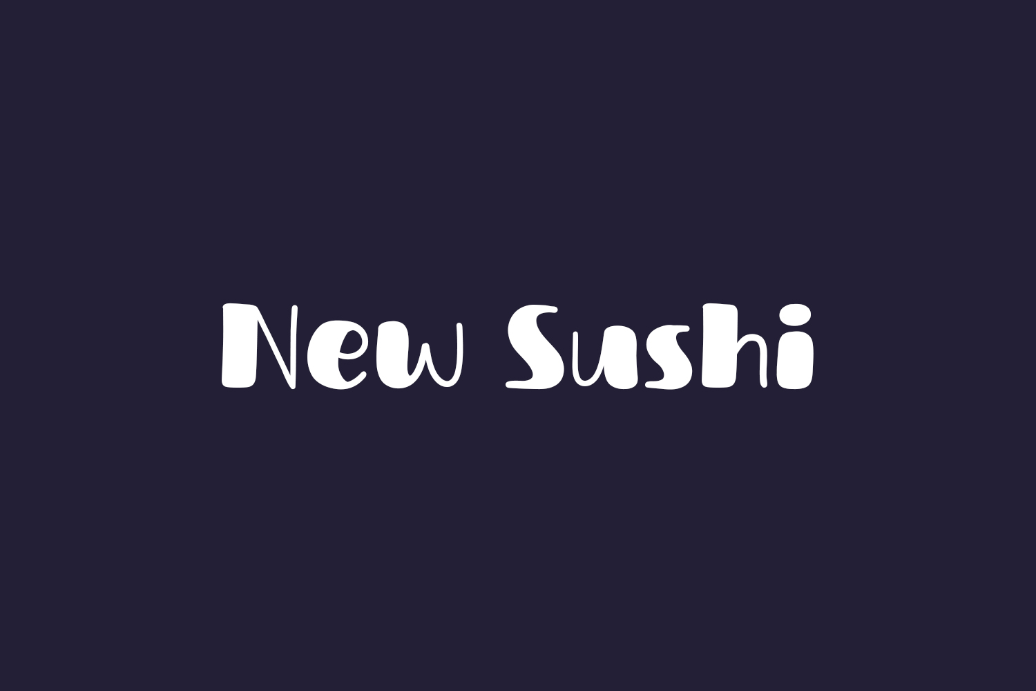 New Sushi Free Font