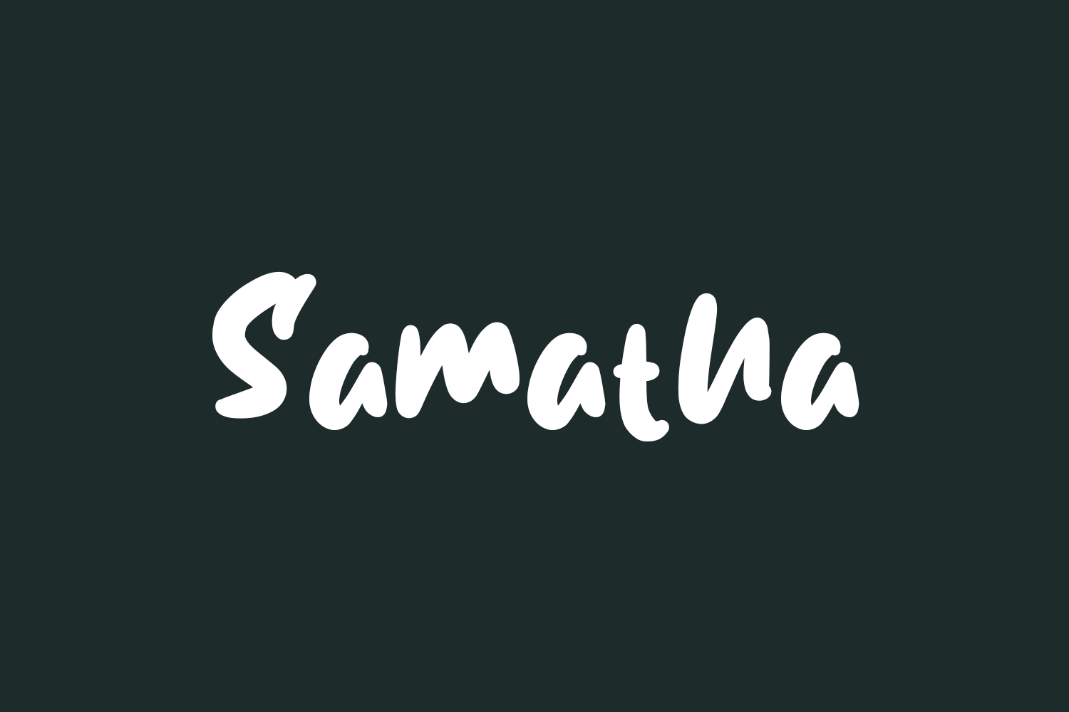 Samatha Free Font