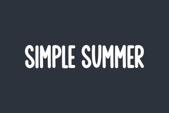 Simple Summer Free Font