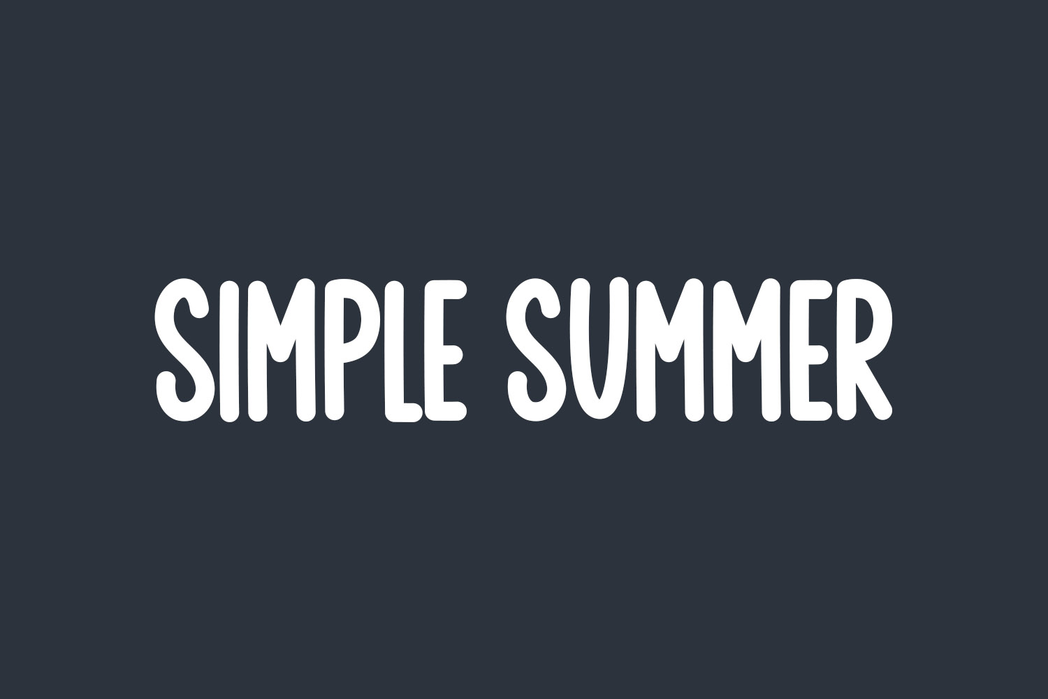 Simple Summer Free Font