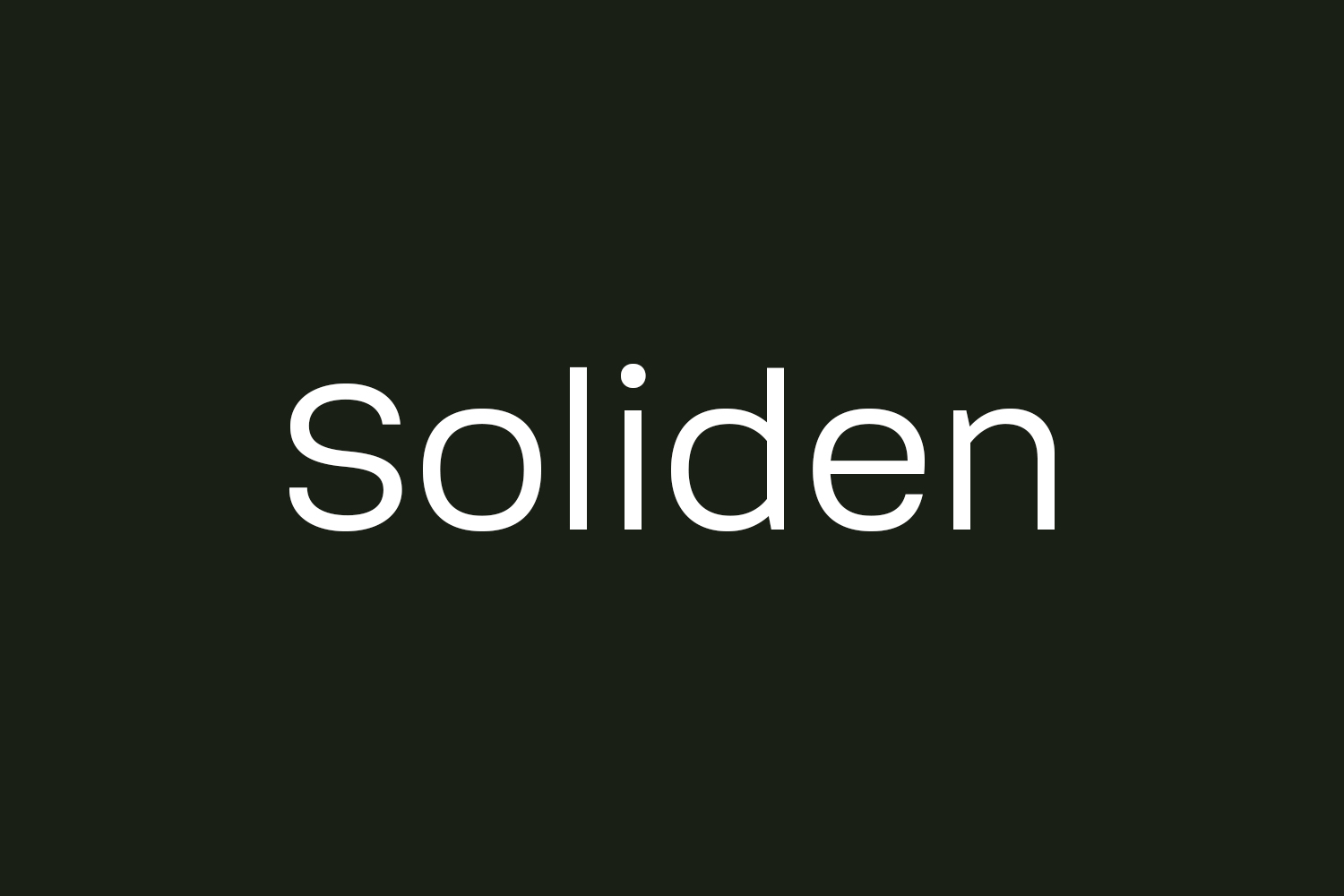 Soliden Free Font