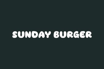 Sunday Burger Free Font