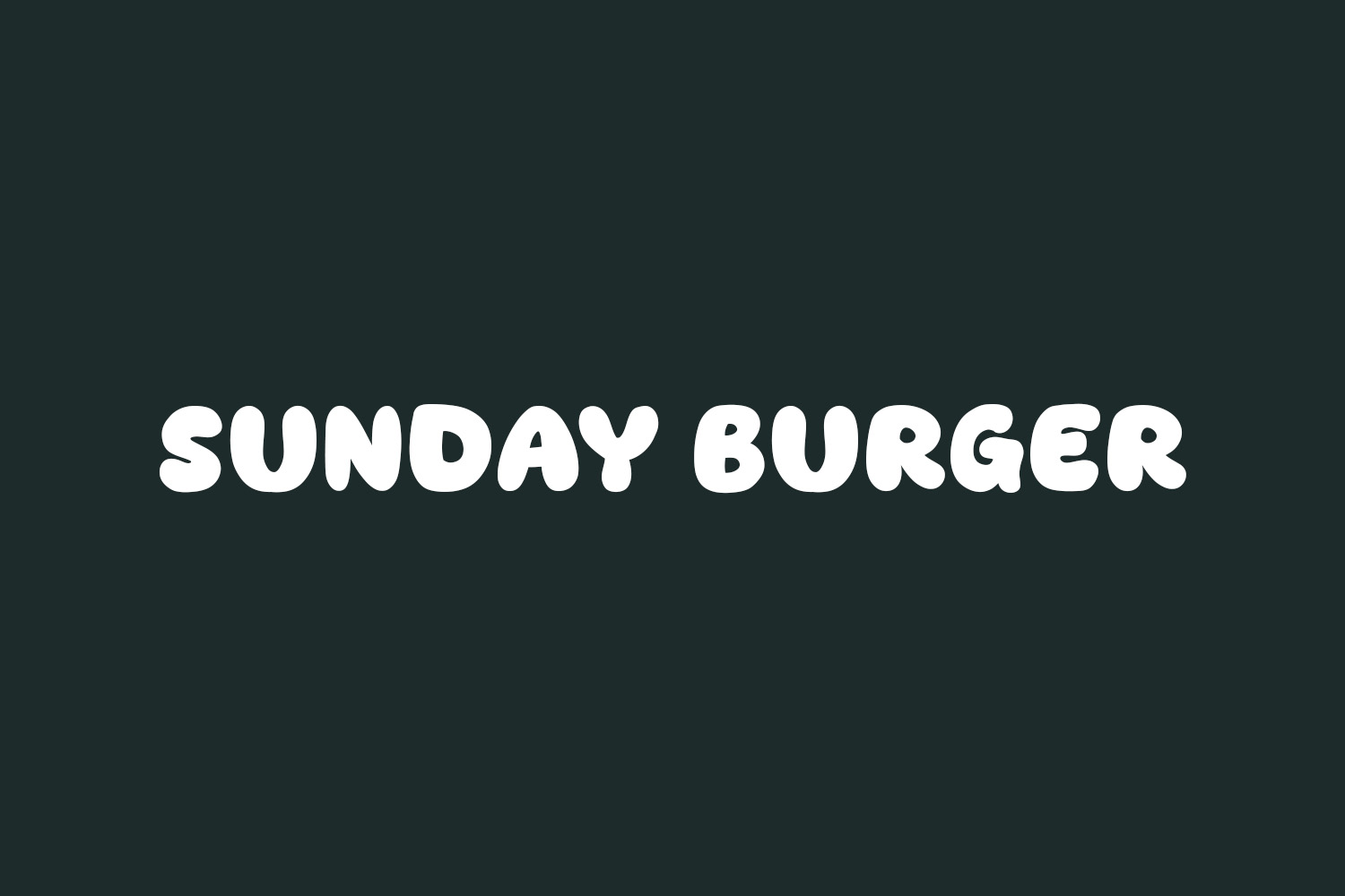 Sunday Burger Free Font