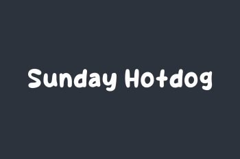 Sunday Hotdog Free Font