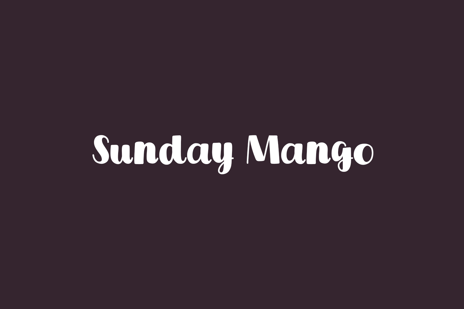 Sunday Mango Free Font